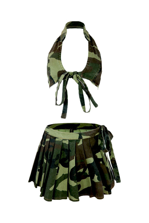 On Sight Halter Top & Mini Skirt SET matching sets EDGE